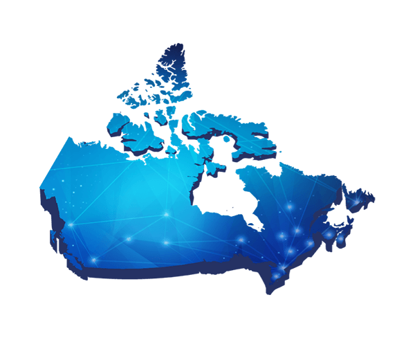 La carte du Canada